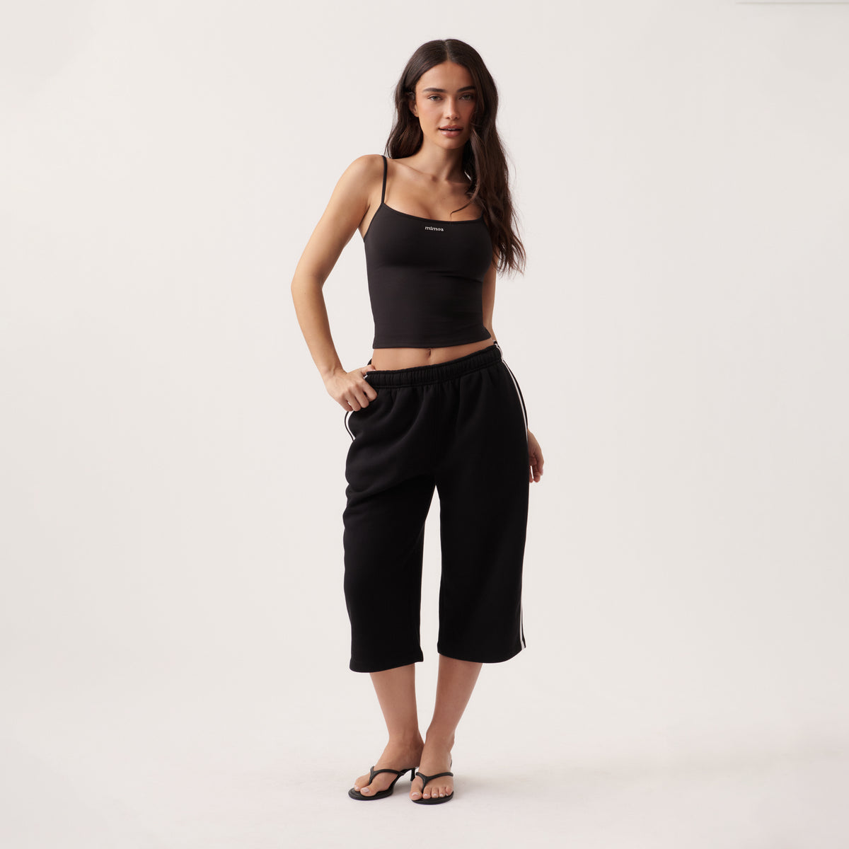 Pantalones cortos de chándal a rayas