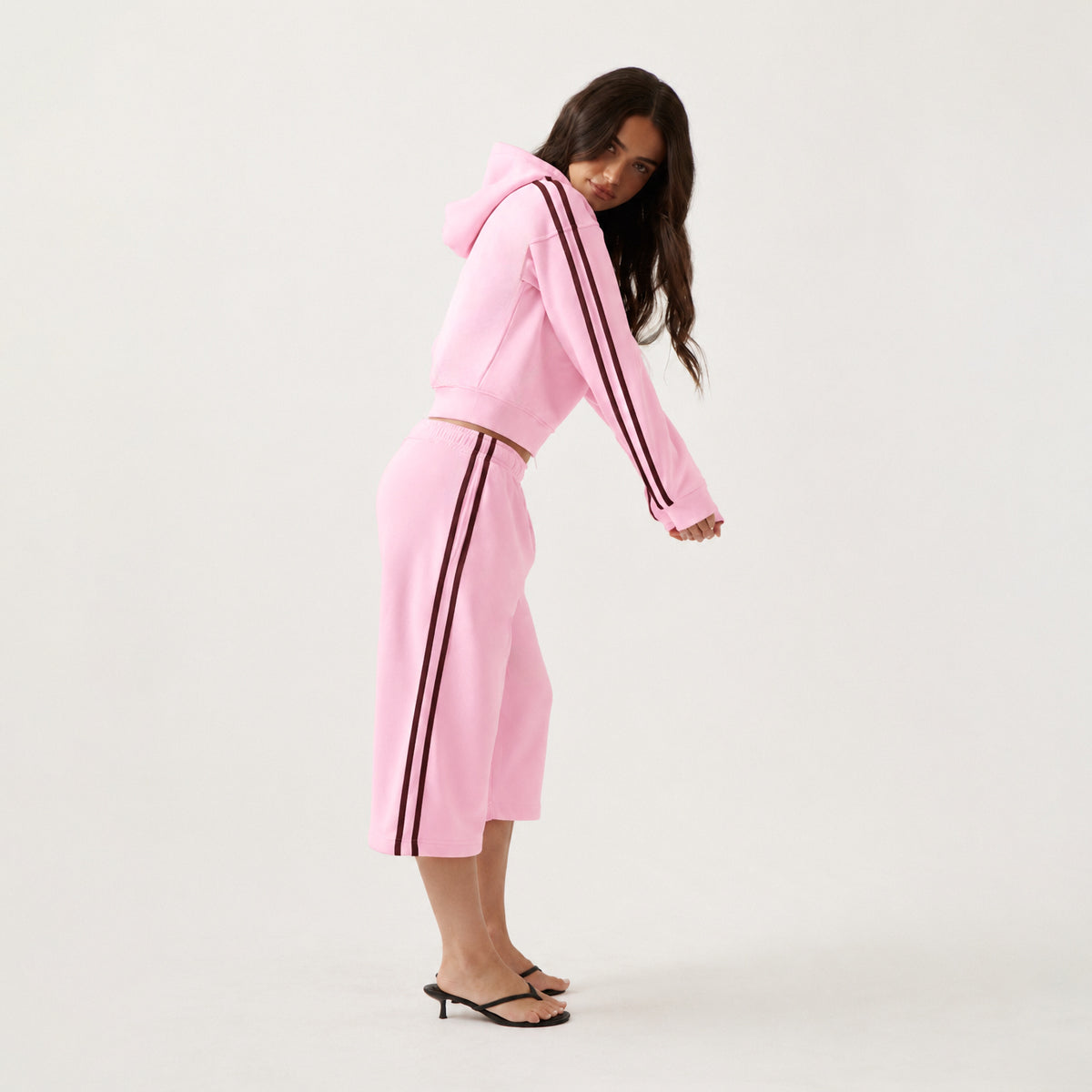 Pantalones cortos de chándal a rayas