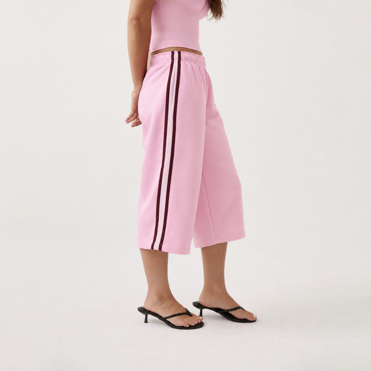 Pantalones cortos de chándal a rayas