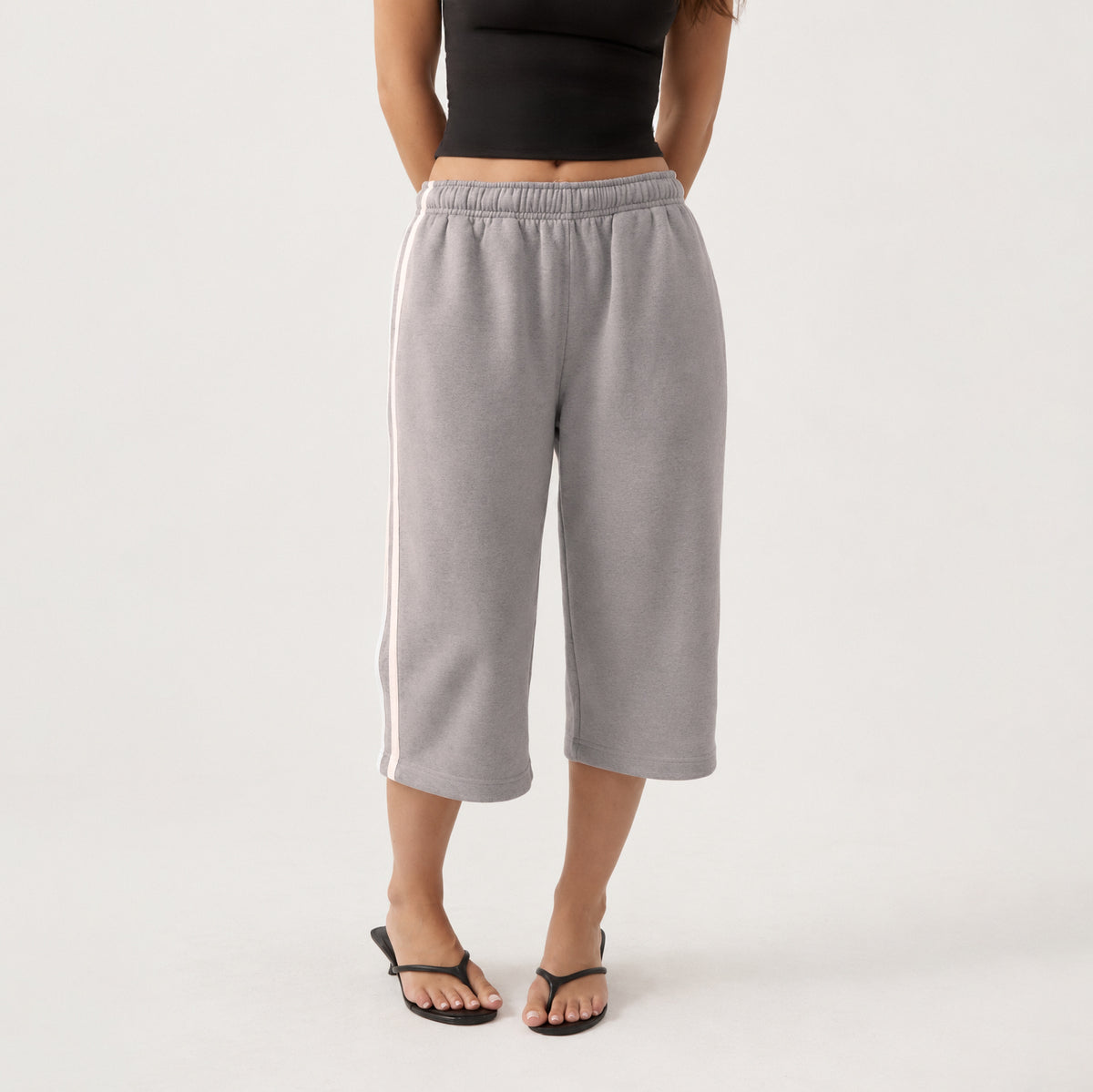 Striped Bermuda Sweatshorts